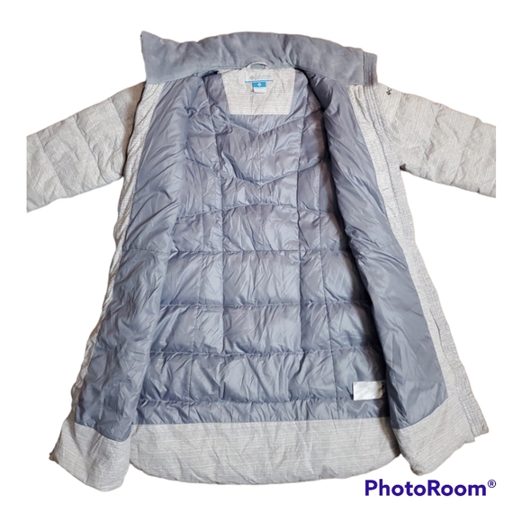 Columbia Womans Long Double Zipper Puff Jacket Coat - Picture 4 of 5